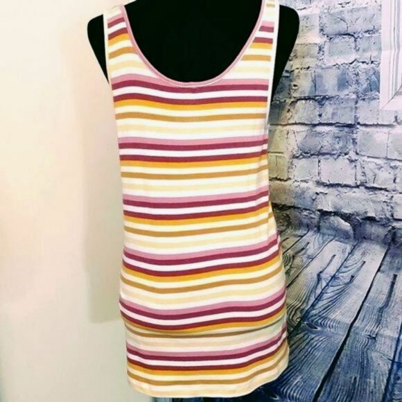 A NEW DAY STRIPPED SUMMER TANK TOP WOMEN'S SIZE  XL - Picture 5 of 11